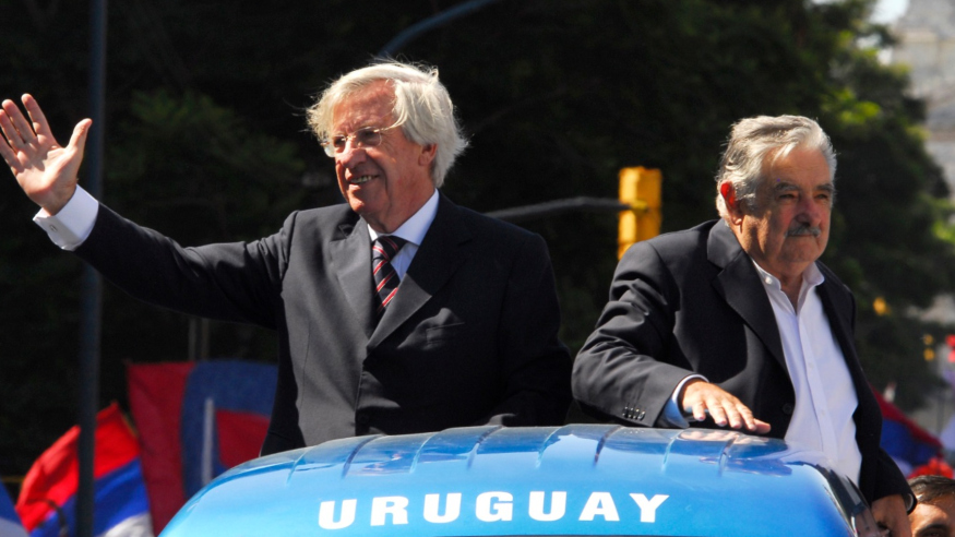 Danilo Astori y José Mujica. Foto: Presidencia.