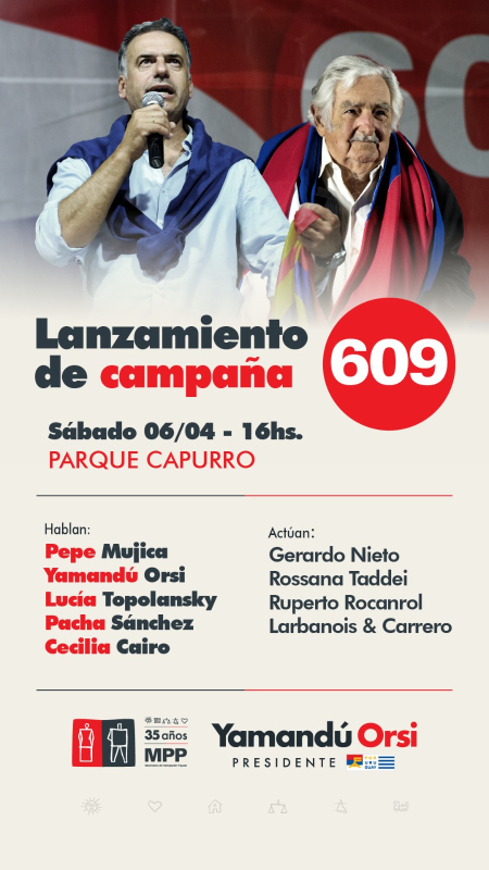 Lanzamiento de la campaña del Espacio 609 en el Parque Capurro de Montevideo.