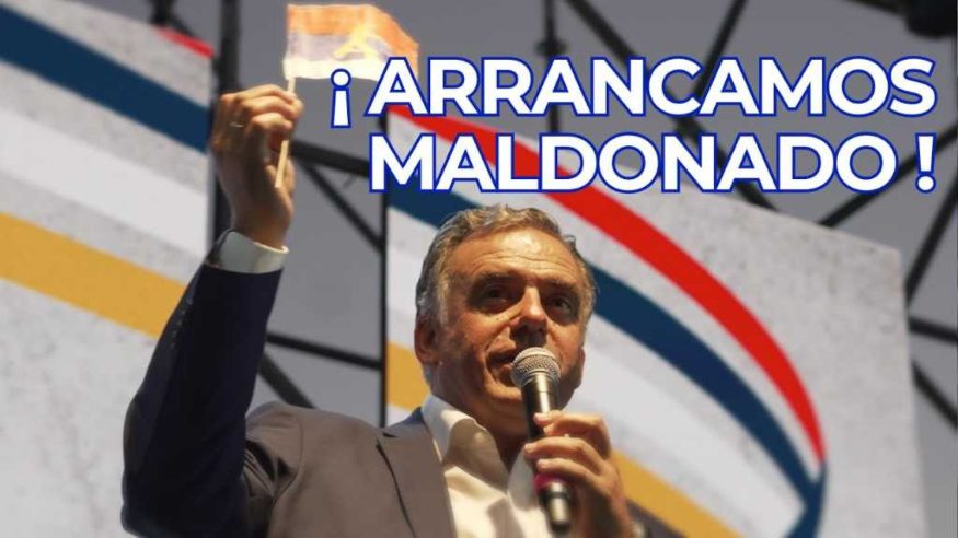 Yamandú Orsi en Maldonado, abril de 2024. Foto: Captura YouTube.
