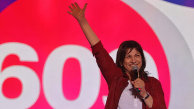 Blanca Rodríguez en el acto final del Espacio 609. Foto MPP.