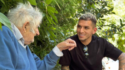 José Mujica y Lucas Torreira. Foto MPP.