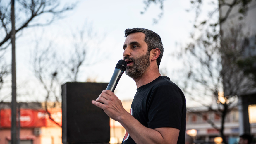 Daniel Caggiani en el Agite en Belloni, Montevideo. Foto MPP.