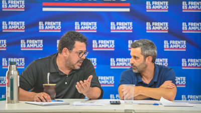 Alejandro Sánchez y Daniel Caggiani. Foto: Noelia Franco.