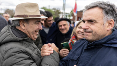 Campaña en Cerro Largo, Alfredo Fratti y Yamandú Orsi. Foto MPP.