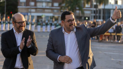 Sebastián Valdomir y Alejandro Sánchez en la asunción del nuevo Parlamento 2025 2030. Foto MPP.