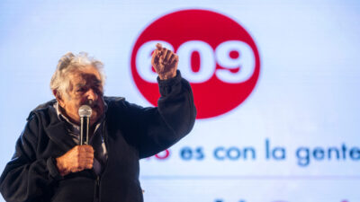 José Mujica en el lanzamiento de campaña de la 609.