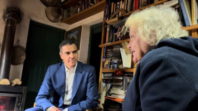Pedro Sánchez y Lucía Topolansky. Foto MPP.